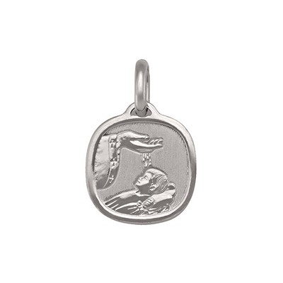 14K White Gold Baptism Pendants - 1.6 gm