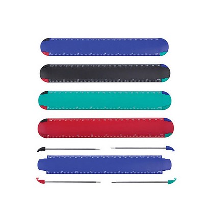 Ruler With 4pcs Ball Pen