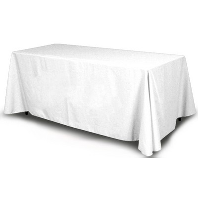 6FT White Table Cover - Four Sided