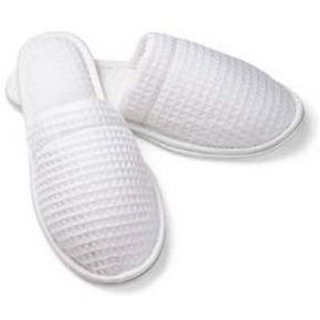 Men's Closed Toe Waffle Slipper (Overseas - Embroidered)