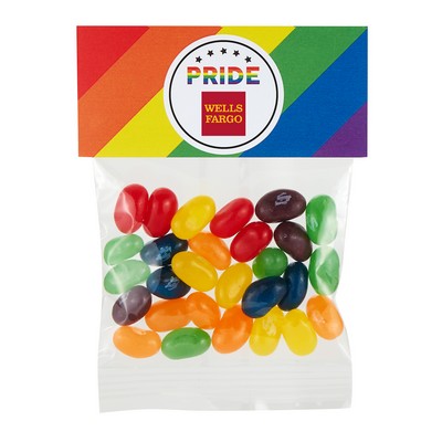 Pride Header Bag - Rainbow Jelly Belly® Jelly Beans - 1 Oz.