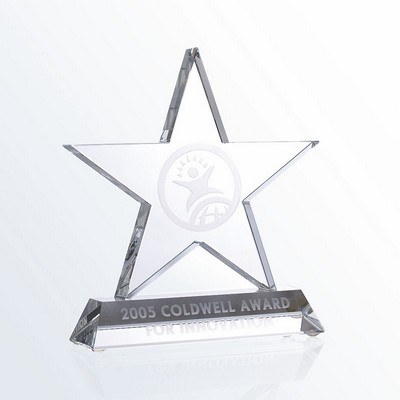 Motivation Star Optic Crystal Award - Small