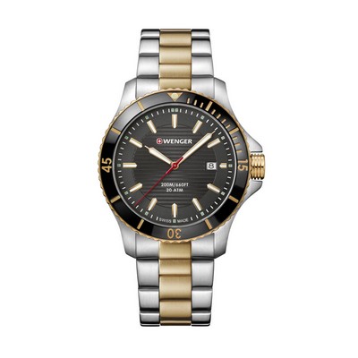 Swiss Army Seaforce Two Tone Grey Dial, Two Tone Stainless Steel Bracelet