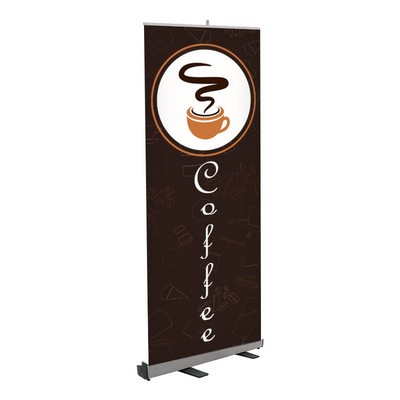 Coffee Pre Printed Roll Fx Banner 33" x 80" - Design 3