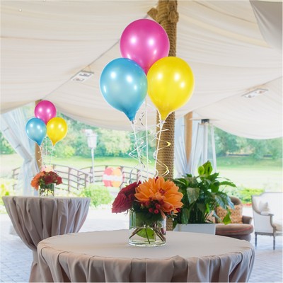 PermaShine Round Bouquet Stand 3-Balloon Kit