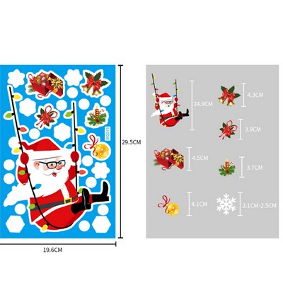 Window Snowman Gel Set Christmas Glass Sticker