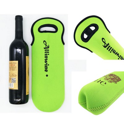 Neoprene Wine Bottle Tote Bag Holder Covers Carrier