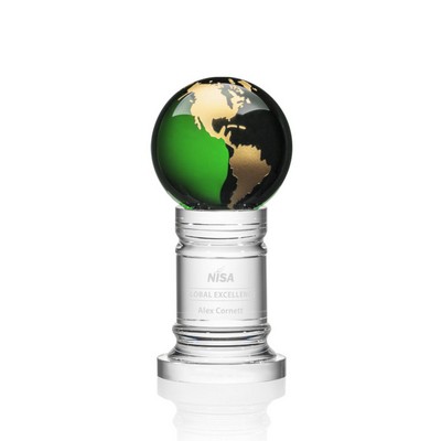 Colverstone Globe Award - Optical Green/Gold 8¼"