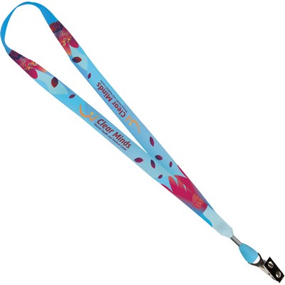 3/4" Sublimated Antimicrobial Lanyard