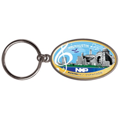 Digistock Keychains - 1 1/4" W x 1 7/8" H