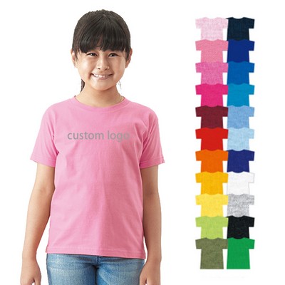 Kids Crew Neck Short Sleeve T-Shirt