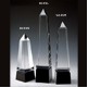 Black with clear crystal combination Eminence obelisk