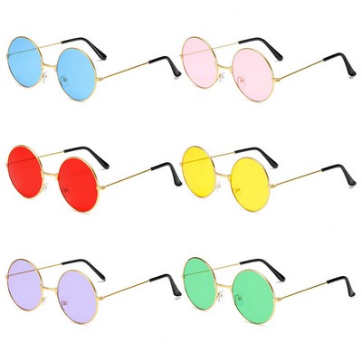 Retro Round Ocean Lens Sun Glasses