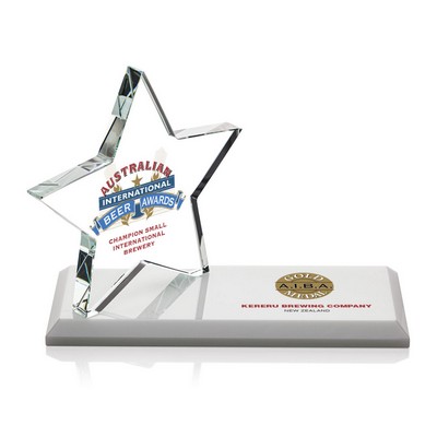 VividPrint™ Award - Northam Star/White 3"x7"