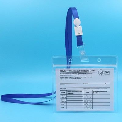 CDC Vaccination Card Holders With Lanyard