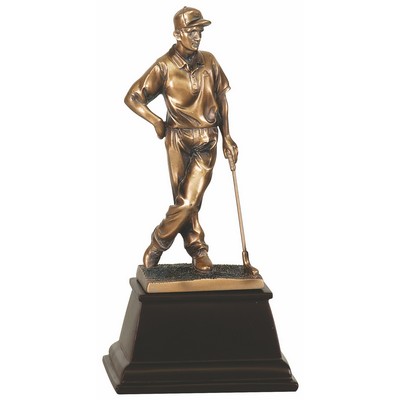 9" Bronze Male Golf Resin Award