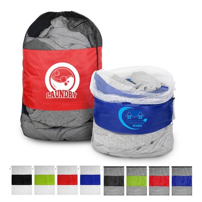 Large Capacity Mesh Laundry Bag