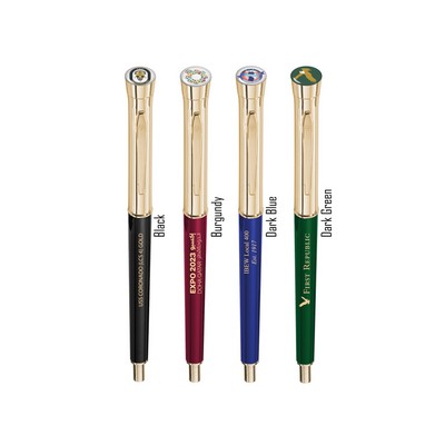 Monogram Collection - Garland® USA Made Mechanical Pencil | Gloss Barrel | Gold Cap & Accents