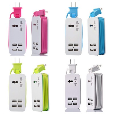 Surge Protector Power Strip with 4 USB Ports