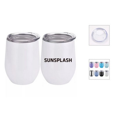 12 Oz. Double Wall Stainless Steel Wine Tumbler