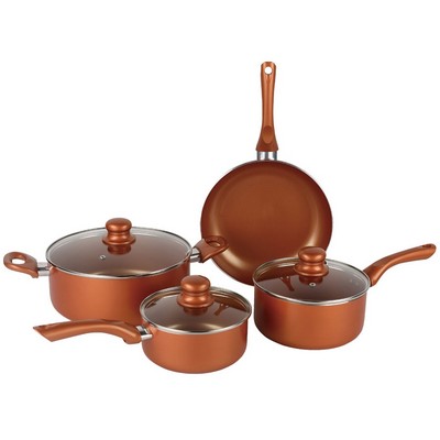 7 Piece Copper Cookware Set