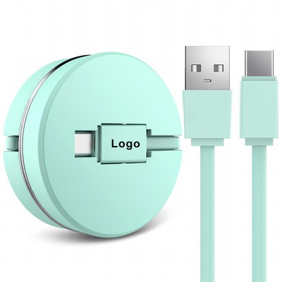 Multi USB Chargin Cable 3in1 Retractable Fast Charger Cord