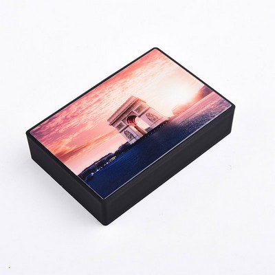 Tempered Glass Mini Bluetooth Speaker with power bank