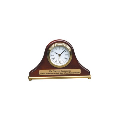 4.5" x 7.5" Rosewood Piano Finish Clock