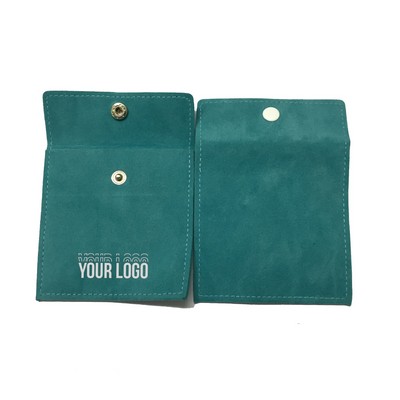 Velvet Jewelry Pouch w/Snap Button