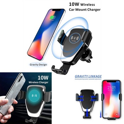 Wireless Car Charger Phone Mount