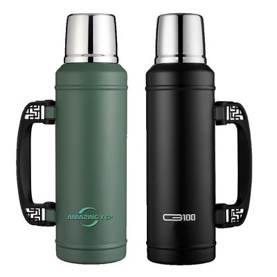 High-Capacity Vacuum Stainless Steel Water Bottle 41oz.