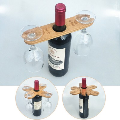 Wooden Wine Glass Holder Rack