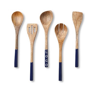 5 Pieces Wooden Kitchen Utensil Set