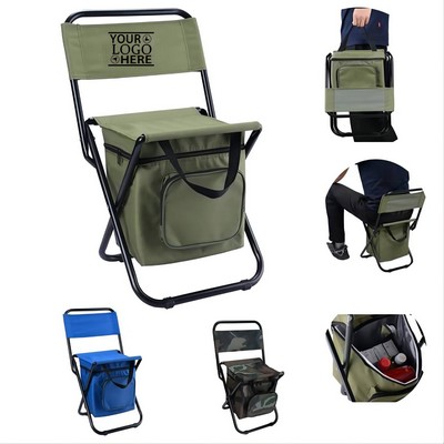 Backpack Foldable Chair w/ Cooler Bag