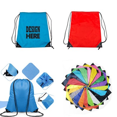 Portable String Drawstring Backpack