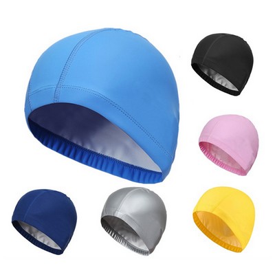 Waterproof PU Fabric Sport Swim Cap