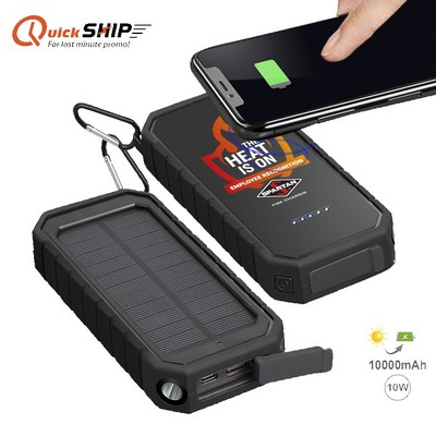 Aten IPX5 Wireless Solar Power Bank 10000-10000mAh