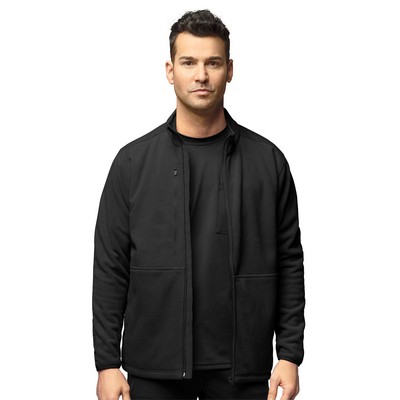 WonderWink® Slate Men's Micro Fleece Zip Jacket