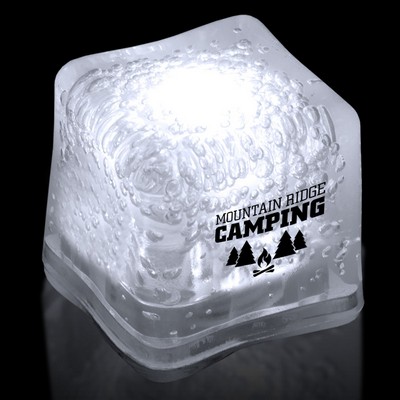 1 3/8" Digi-Printed White Lited Ice Cube