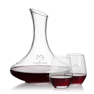 Kanata Carafe & 2 Mandelay Stemless Wine