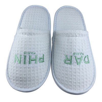 Waffle Pattern Non-Slip Hotel Slipper