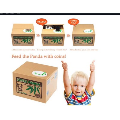 Coin Panda Box ,Vocal Mischief Stealing Coin Panda Bank Coin Storage Pot