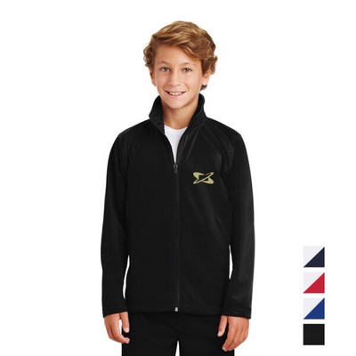 Sport-Tek® Youth Tricot Track Jacket