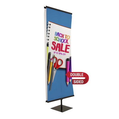 30" Everyday Snap Rail Double-Sided Banner Display Kit