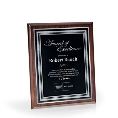 Weber Walnut Award Plaque, 8"x10"