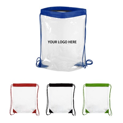 Clear Stadium Drawstring Backpack