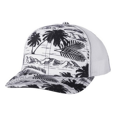 Richardson 112P Patterned Snapback Trucker Cap