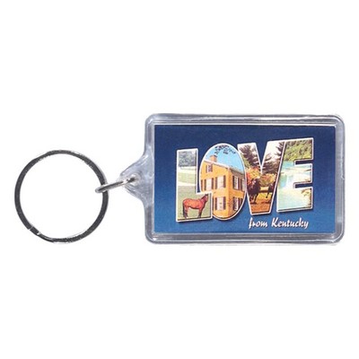 Full Color Rectangle Acrylic Keytag (1 3/8" X 2 1/8")