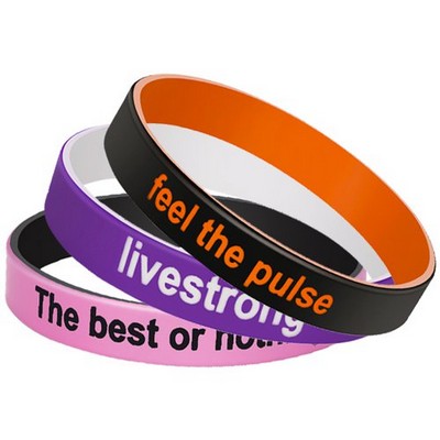 1/2" Dual Layer Printed Wristbands