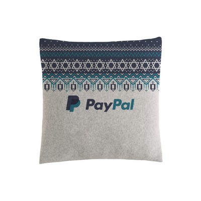 Custom Jacquard Cotton Blend Hanukkah Knitted Pillow Case